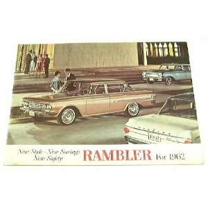  1962 62 AMC Deluxe RAMBLER BROCHURE American Classic 