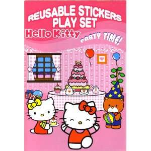  Hello Kitty Party Time Reusable Stickers Playset Toys 