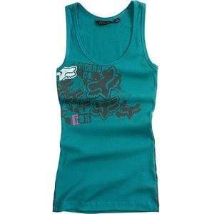   Racing Womens Its On Foxy Tank Top   Medium/Maui Blue Automotive