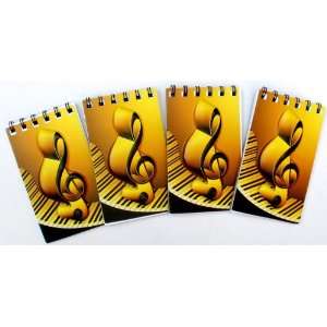  3D Raised Images 4 Pack Set Of 3 x 5 Spiral Notepads   G 