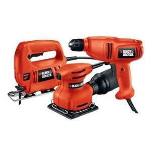 Factory Reconditioned Black & Decker BD3KTR 3 Tool Combo Kit with 25 