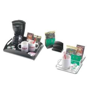 Coffee Amenity Tray In Black   15 1/4L X 12 1/2W X 2D  