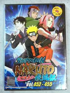 NARUTO SHIPPUDEN  VOL.452 455 ANIMATION DVD  