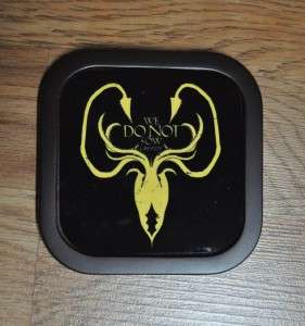 GAME OF THRONES HOUSE OF GREYJOY SET OF 4 COASTERS HBO WE DO NOT SOW 