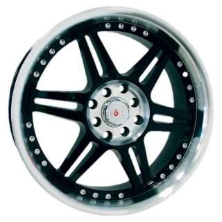  Voxx Wheels 218 Gloss Black Wheel with Machined Lip (18x7 