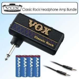  Vox APCR amPlug Classic Rock Headphone Amp Bundle with 
