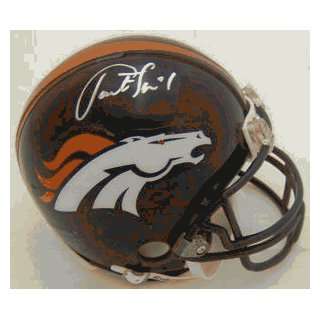  Jason Elam Autographed Mini Helmet