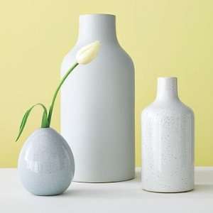 west elm Ice Blue Ceramic Vases, Set of 3  Egg, Jug, Bottle  
