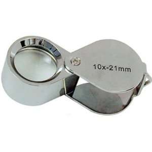  10X21mm Silver Eye Loupe Coin Inspection Precious Metal 