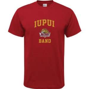  IUPUI Jaguars Cardinal Red Youth Band Arch T Shirt Sports 