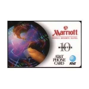  Collectible Phone Card 10m Marriott Hotels (World Globe 