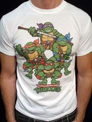 De Tortugas Ninja Adolescentes Mutantes de la camiseta tmnt 80s