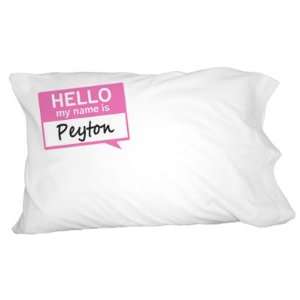  Peyton Hello My Name Is Novelty Bedding Pillowcase Pillow 