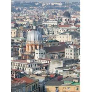 City and Churches from Vomero Hills, Naples, Campania, Italy 