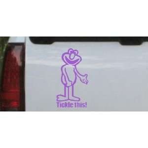 Purple 40in X 21.8in    Funny Elmo Tickle This Funny Car Window Wall 