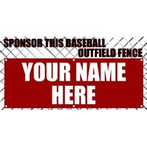  3x6 Vinyl Banner   Outfield Sponsorship Fence Everything 