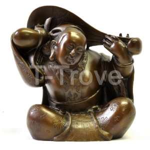 Dark Bronze Fortune God of Music, Fine Arts, Beauty, Eloquence, and 