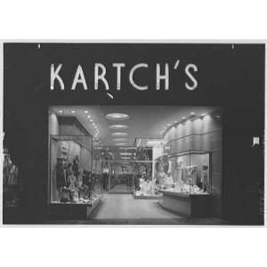   Kartchs, business on Main St., Paterson, New Jersey. Exterior 1947
