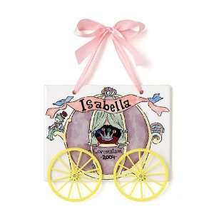  Hand Painted Name Plaque   Princess Carriage Toys & Games