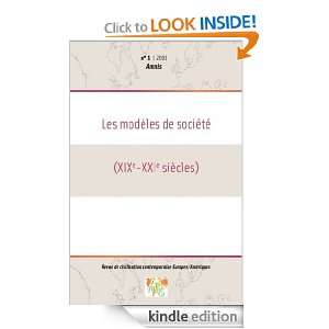   modèles de société (XIXe XXIe siècles)   Amnis (French Edition