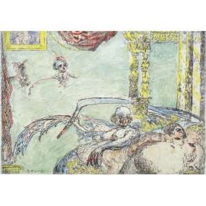   oil paintings   James Ensor   24 x 16 inches   Lust