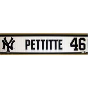 Andy Pettitte #46 2010 Yankees Game Used Locker Room Nameplate (MLB 