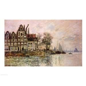  The Port of Amsterdam Finest LAMINATED Print Claude Monet 