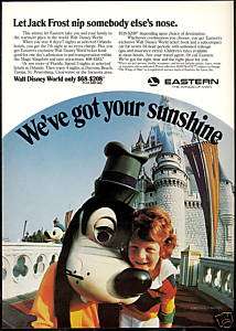 1977 Eastern Airlines Walt Disney World Photo Print Ad  