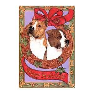  AmStaff Pit Bull Christmas Cards 