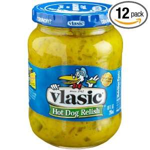 Vlasic Hot Dog Relish, 10 Ounce Glass Jars (Pack of 12)  