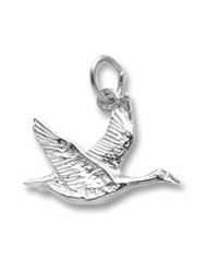 Canada Goose Charm in Sterling Silver