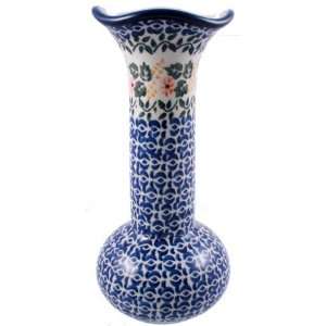  Polish Pottery Vase 9 H