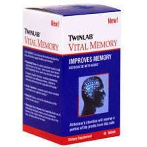 TwinLab Vital Memory, Tablets, 45 tablets