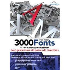  3000 FONTS ENG/FR (WIN 98,2000,XP,VISTA)