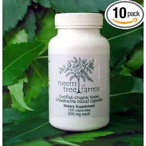  Organic Neem Leaf Capsules   120 Count Health & Personal 