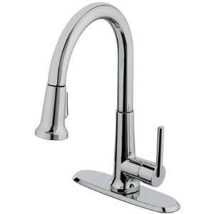  Ancona One Handle Centerset Pull Out Bar Kitchen Faucet 