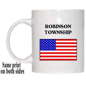    US Flag   Robinson Township, Pennsylvania (PA) Mug 