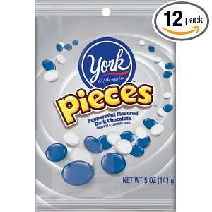 York Pieces, 5 Ounce Bags (Pack of 12)  Grocery & Gourmet 