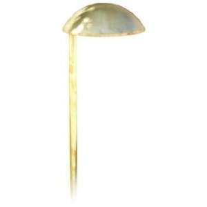  Cast Brass Mushroom Hat Low Voltage Landscape Light