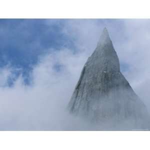  Looking up at Fathi Tower, Karakoram Mountains, Shrouded 