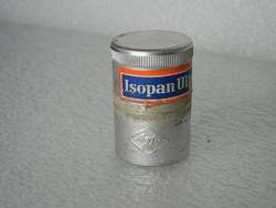 35MM AGFA FILM CANISTER CAN VINTAGE FLAT TOP SILVER  
