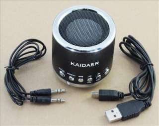 Kaidaer Portable Speaker Music Player w/fm radio Mn02 Black  