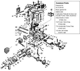 Weber Carburetor 32/36 DFAV DFEV Rebuild Repair Kit Carb w/o float 