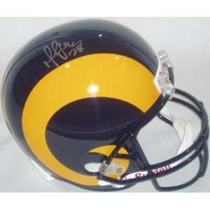  Marshall Faulk Autographed Helmet   Replica Sports 