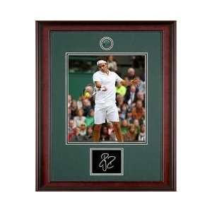 Roger Federer Wimbledon Etched Replica Autograph Memorabilia  