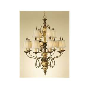  Murray Feiss Gallica Rose 12 Light Two Tier Chandelier 