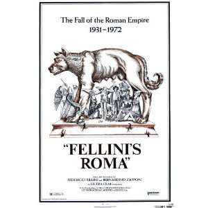  Fellini s Roma (1972) 27 x 40 Movie Poster Style A