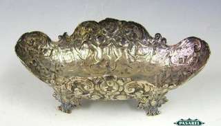 Antique Silver Centerpiece Bowl, Persia Iran, Ca 1900  