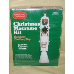  Vintage Christmas Macrame Kit   Christmas Towel Holder 