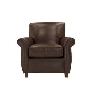  Riley Brown Leather Accent Chair